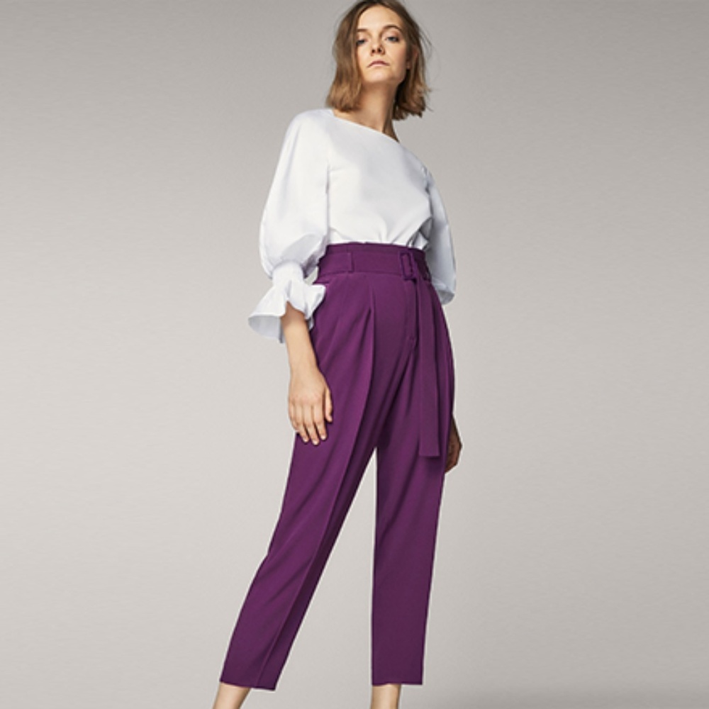 Massimo Dutti Cropped Trousers